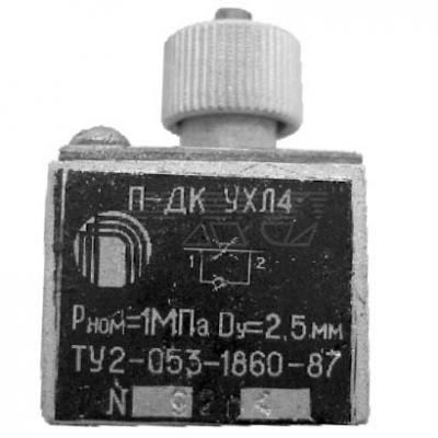Пневмодроссель с обратным клапаном типа П-ДК